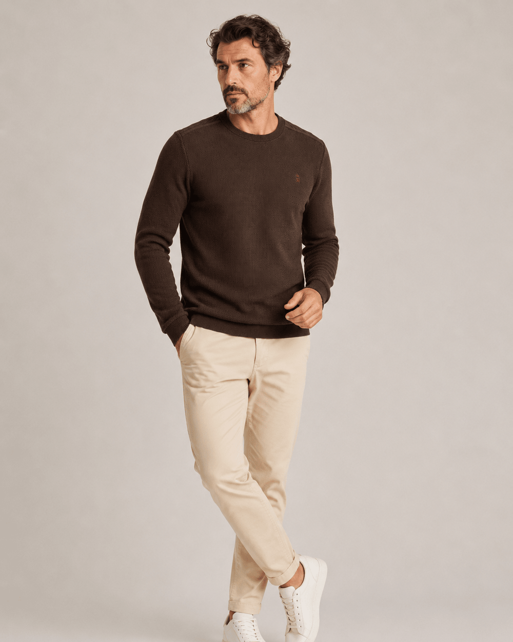 Suéter Sergio K Tricot Detalhe Camurça - Henri Store