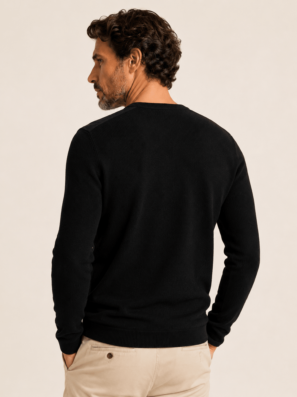 Suéter Sergio K Tricot Detalhe Camurça - Henri Store