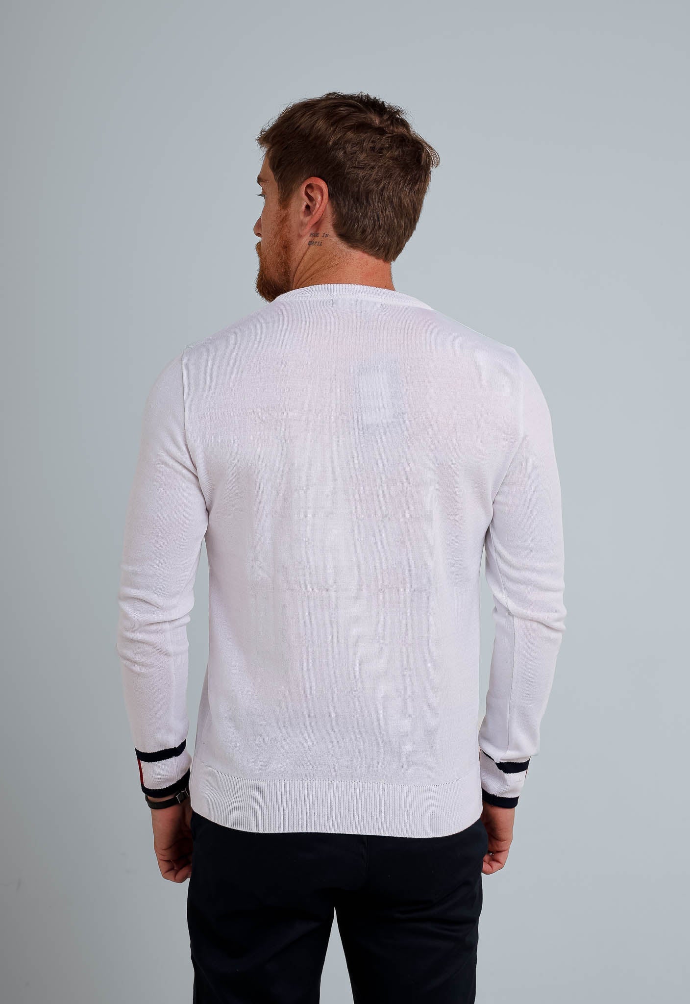 Suéter Tommy Hilfiger Básico Branco - Henri Store