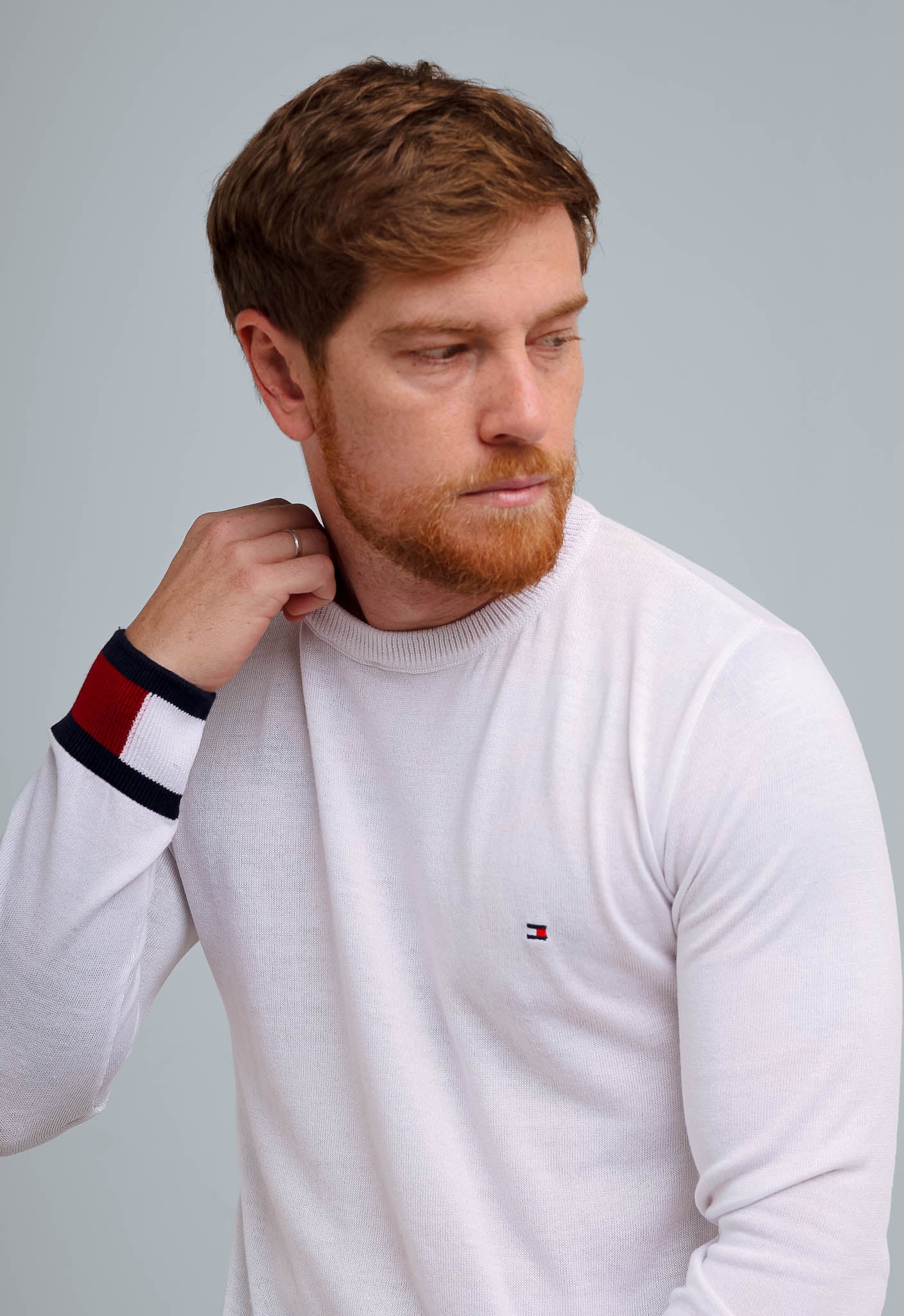 Suéter Tommy Hilfiger Básico Branco - Henri Store