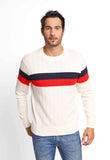 Suéter Tommy Hilfiger Colourblock Structur Branco - Henri Store