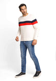 Suéter Tommy Hilfiger Colourblock Structur Branco - Henri Store