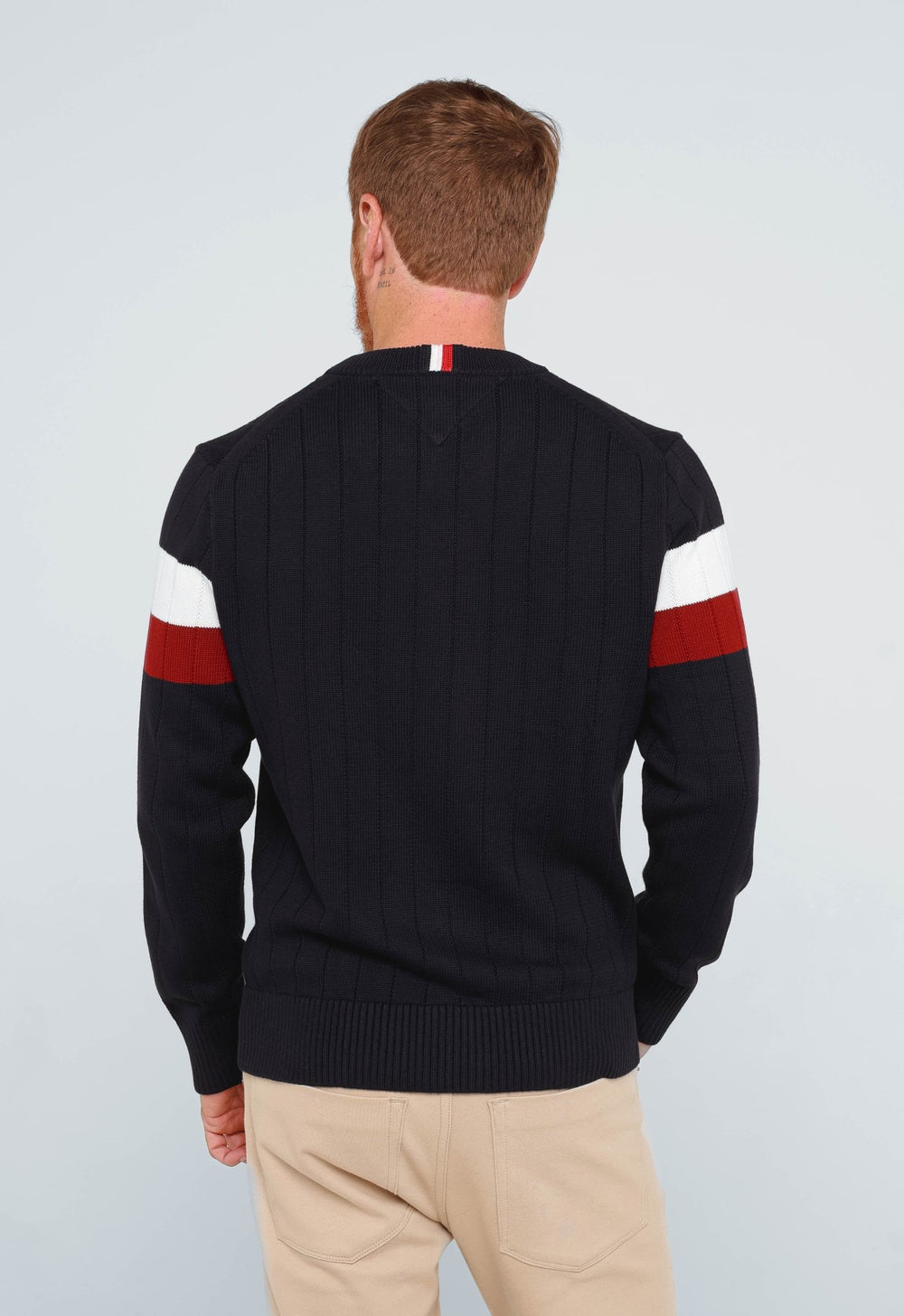 Suéter Tommy Hilfiger Colourblock Structur Marinho - Henri Store