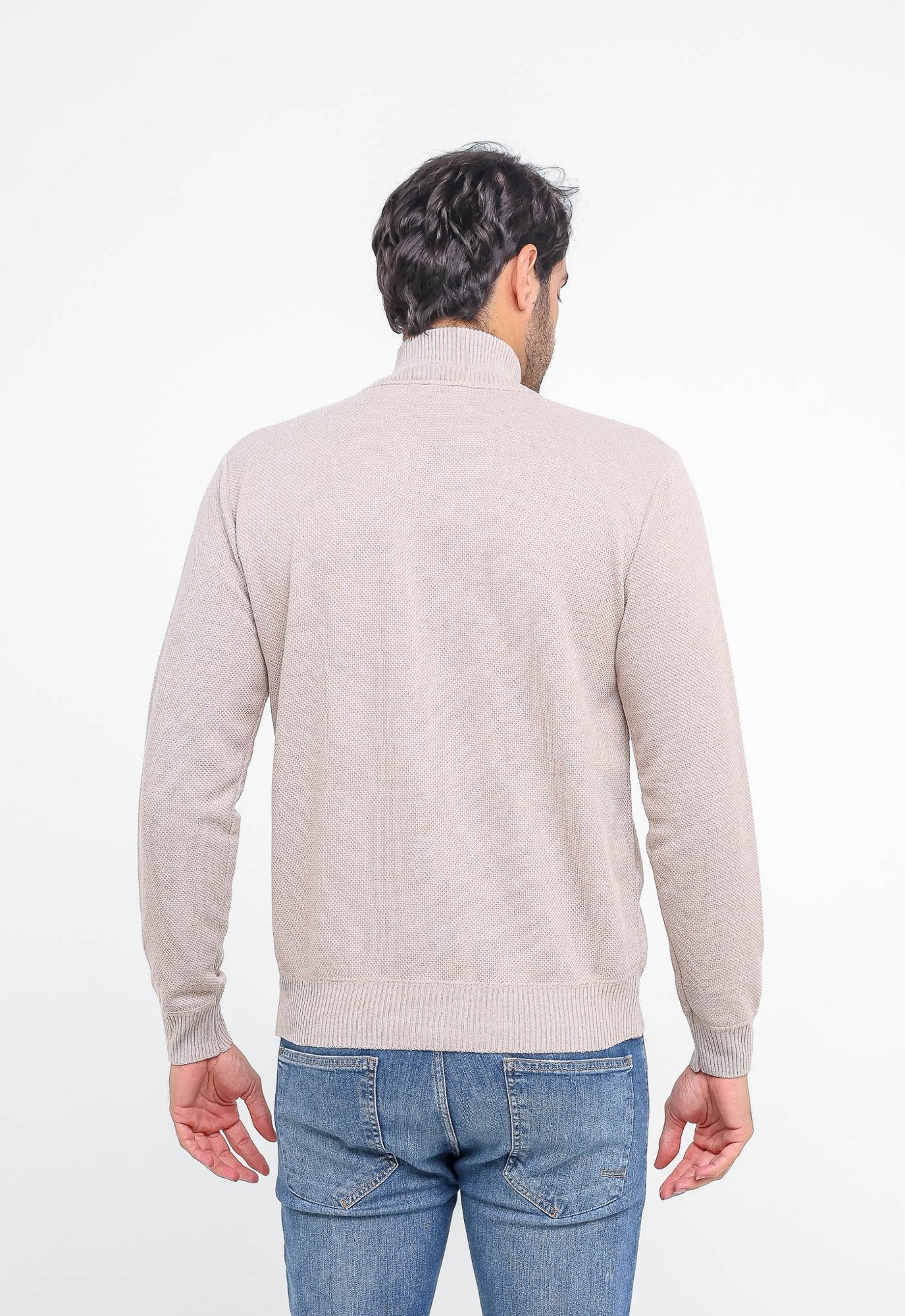 Suéter Tommy Hilfiger Gola Alta Zip - Henri Store