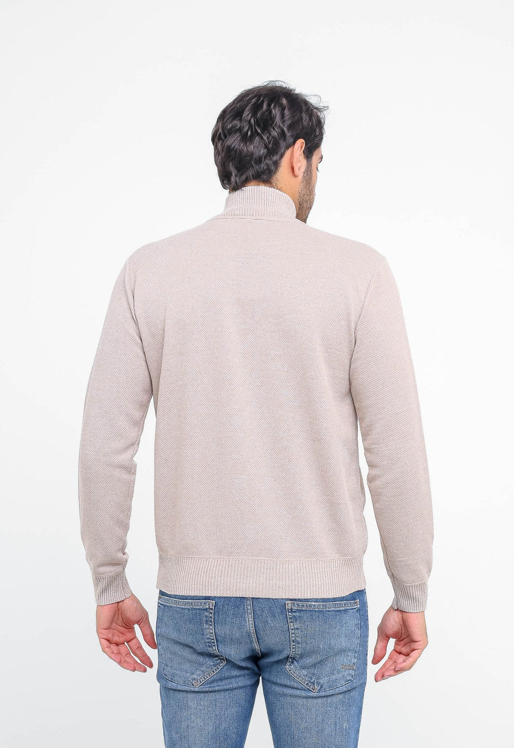 Suéter Tommy Hilfiger Gola Alta Zip - Henri Store