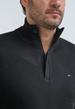 Suéter Tommy Hilfiger Gola Alta Zip - Henri Store