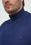 Suéter Tommy Hilfiger Gola Alta Zip - Henri Store