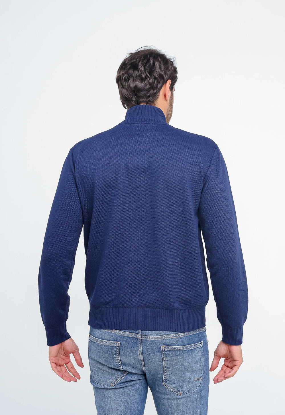 Suéter Tommy Hilfiger Gola Alta Zip - Henri Store