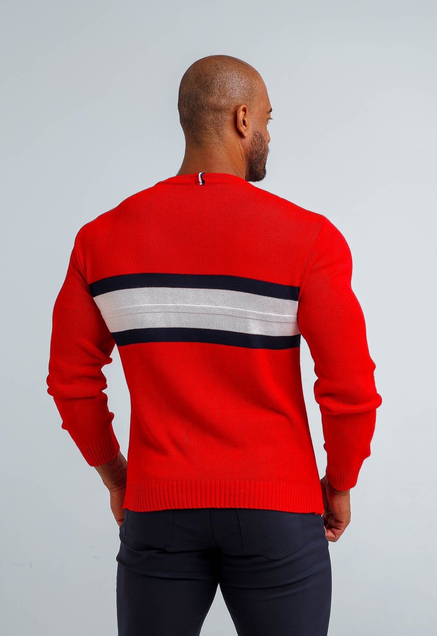 Suéter Tommy Hilfiger New Vermelho Logo Maior - Henri Store