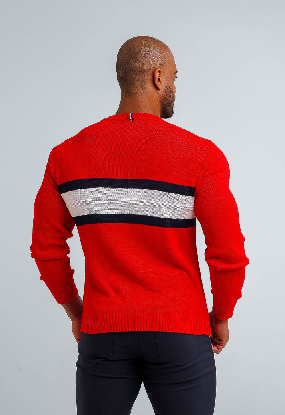 Suéter Tommy Hilfiger New Vermelho Logo Maior - Henri Store