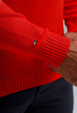 Suéter Tommy Hilfiger New Vermelho Logo Maior - Henri Store