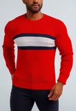 Suéter Tommy Hilfiger New Vermelho Logo Maior - Henri Store