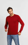 Suéter Tommy Hilfiger Signature Crew Neck Bordô - Henri Store