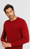 Suéter Tommy Hilfiger Signature Crew Neck Bordô - Henri Store
