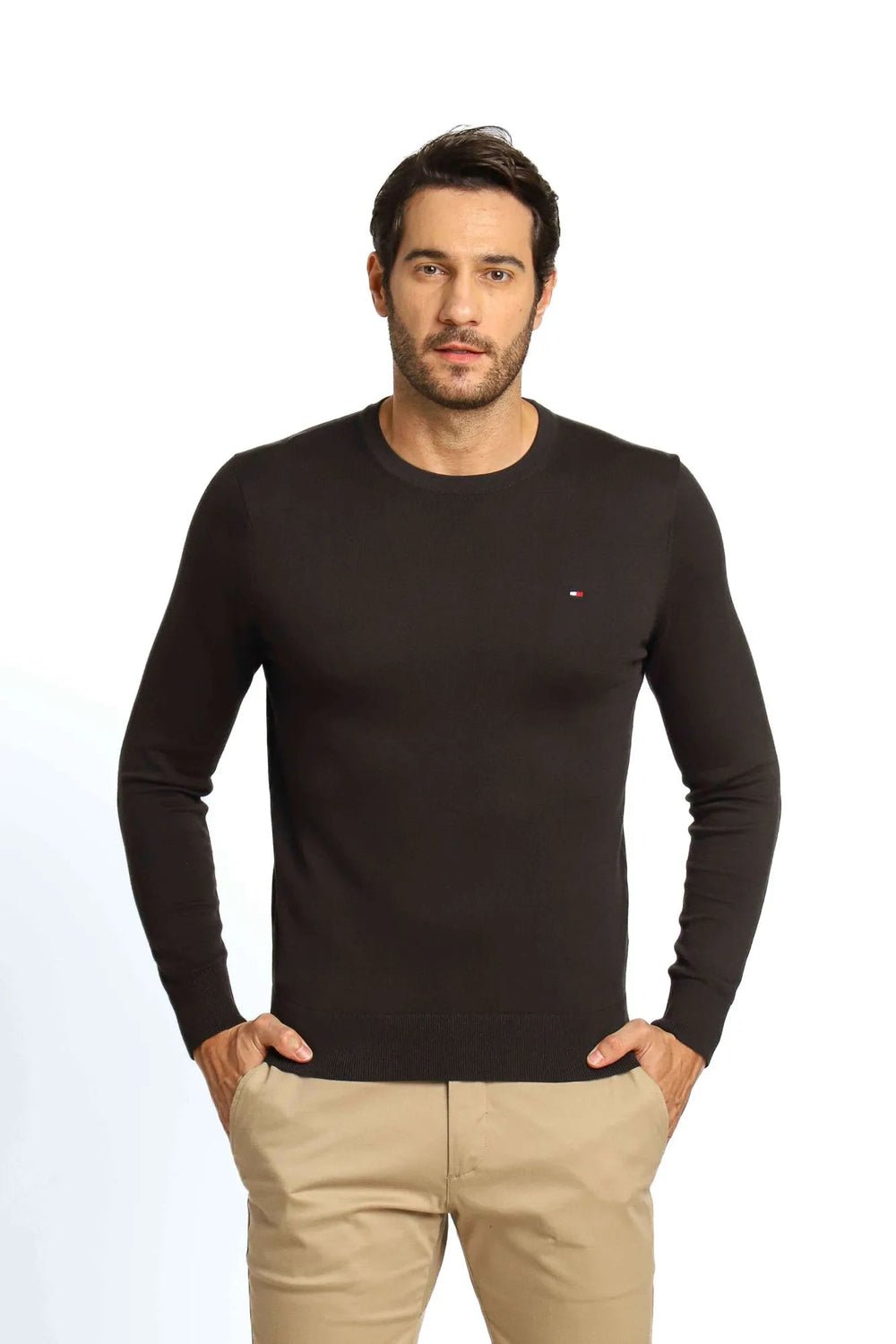 Suéter Tommy Hilfiger Signature Crew Neck Preto - Henri Store