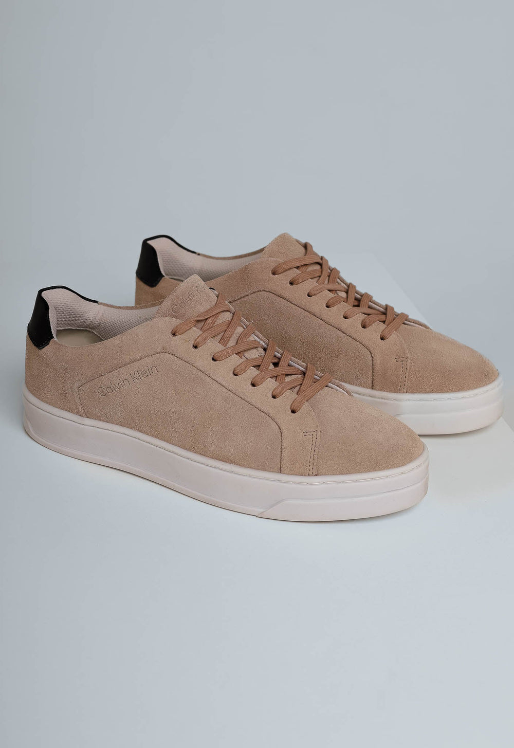 Tenis Calvin Klein Camurça Caqui Claro - Henri Store