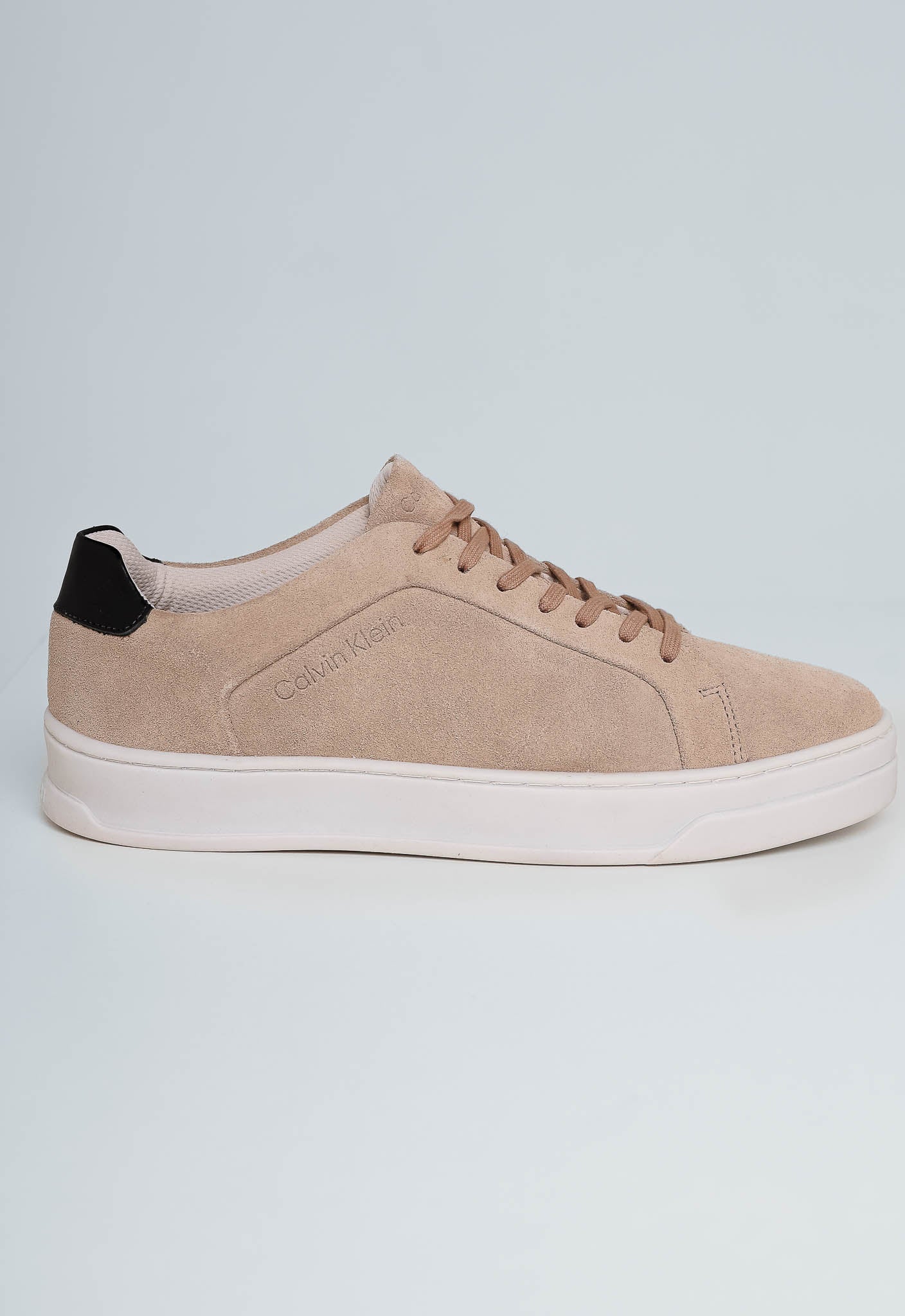 Tenis Calvin Klein Camurça Caqui Claro - Henri Store