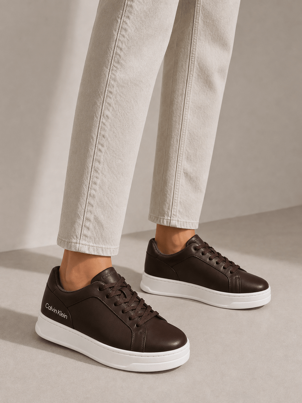 Tenis Calvin Klein em Couro CKSM1100 - Henri Store