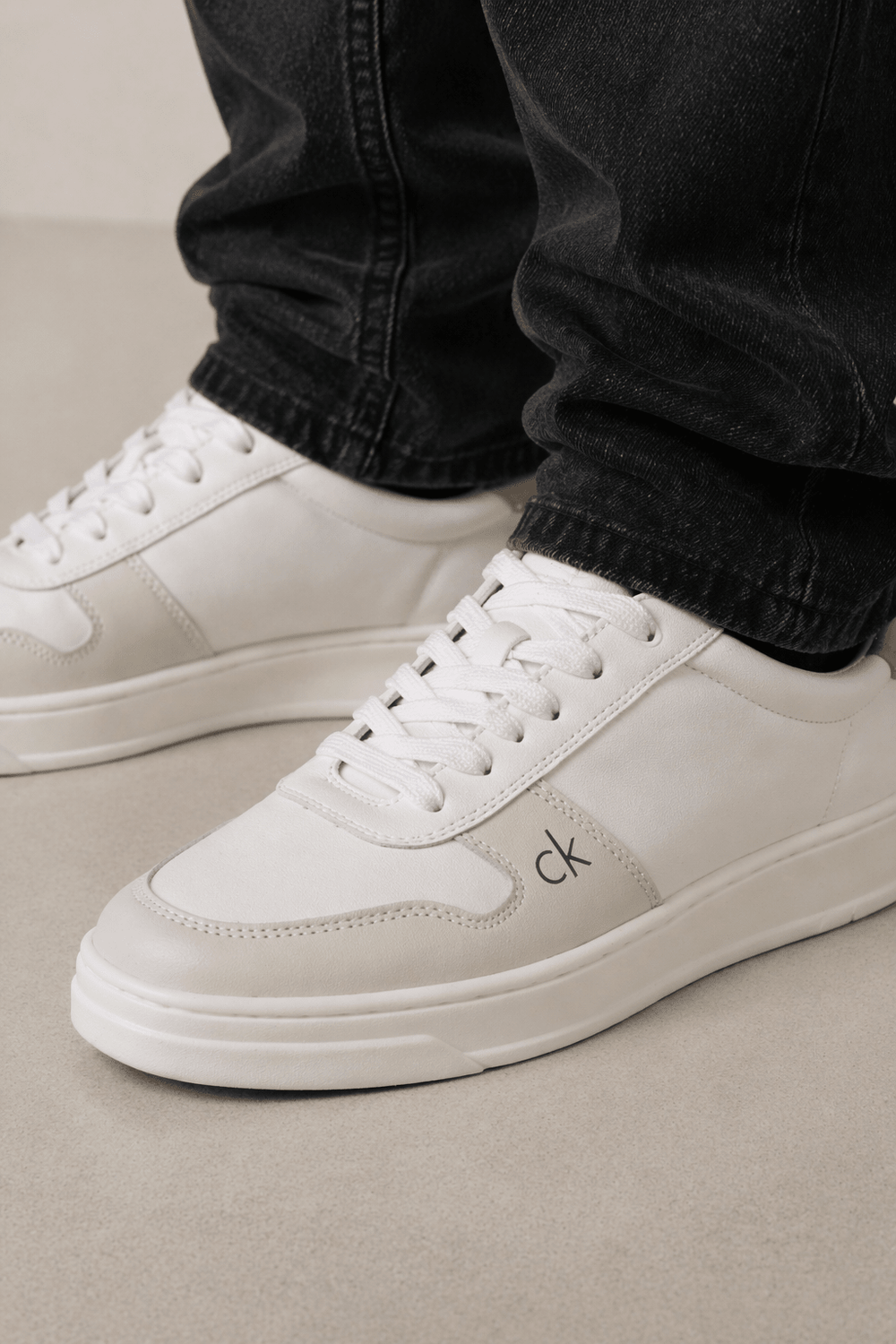 Tênis Calvin Klein Side CK de Couro - Henri Store