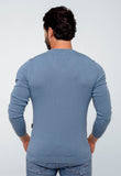 Suéter Armani Exchange Básico Azul Capri