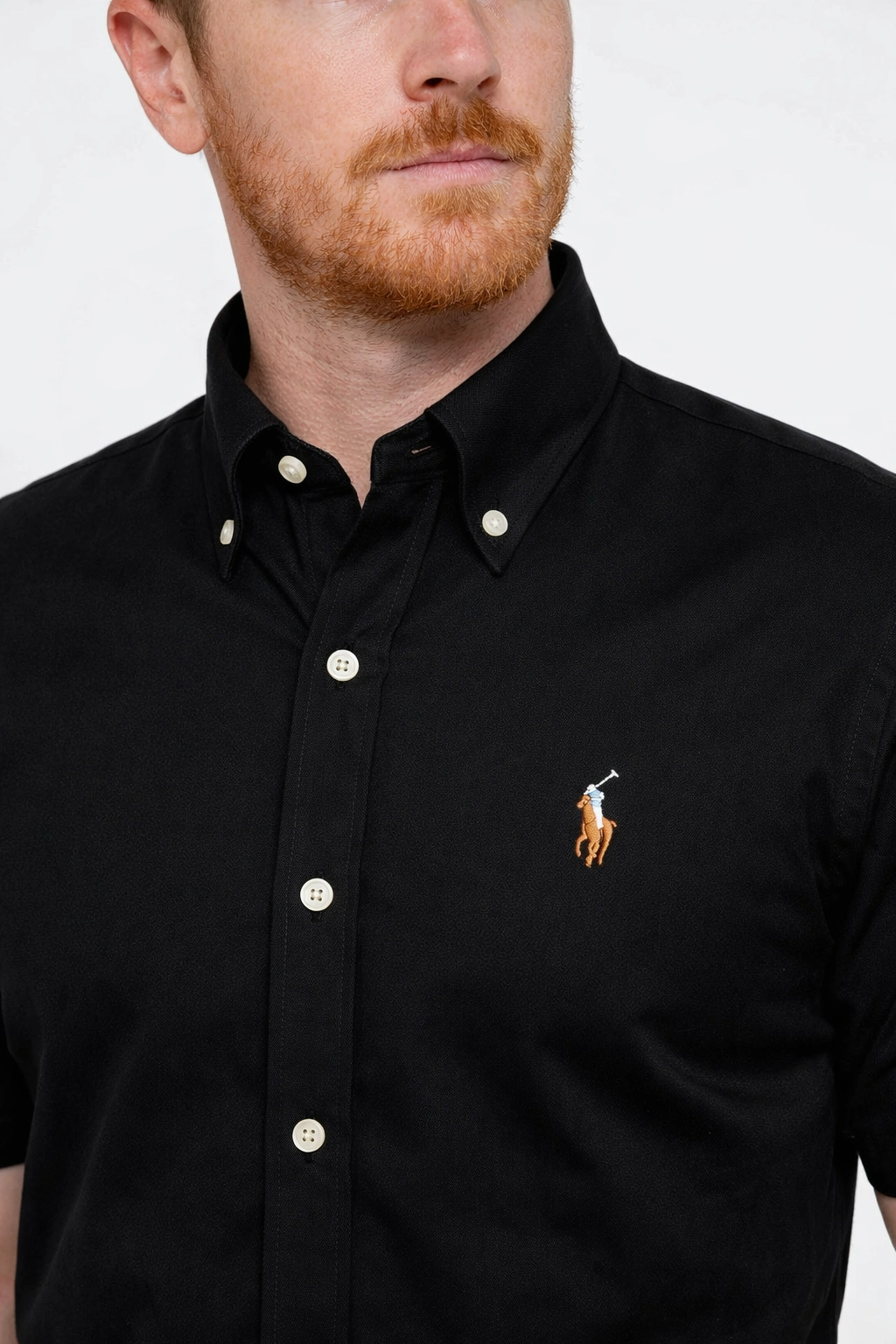 Camisa RL Custom Fit Manga Curta Poney Colorido