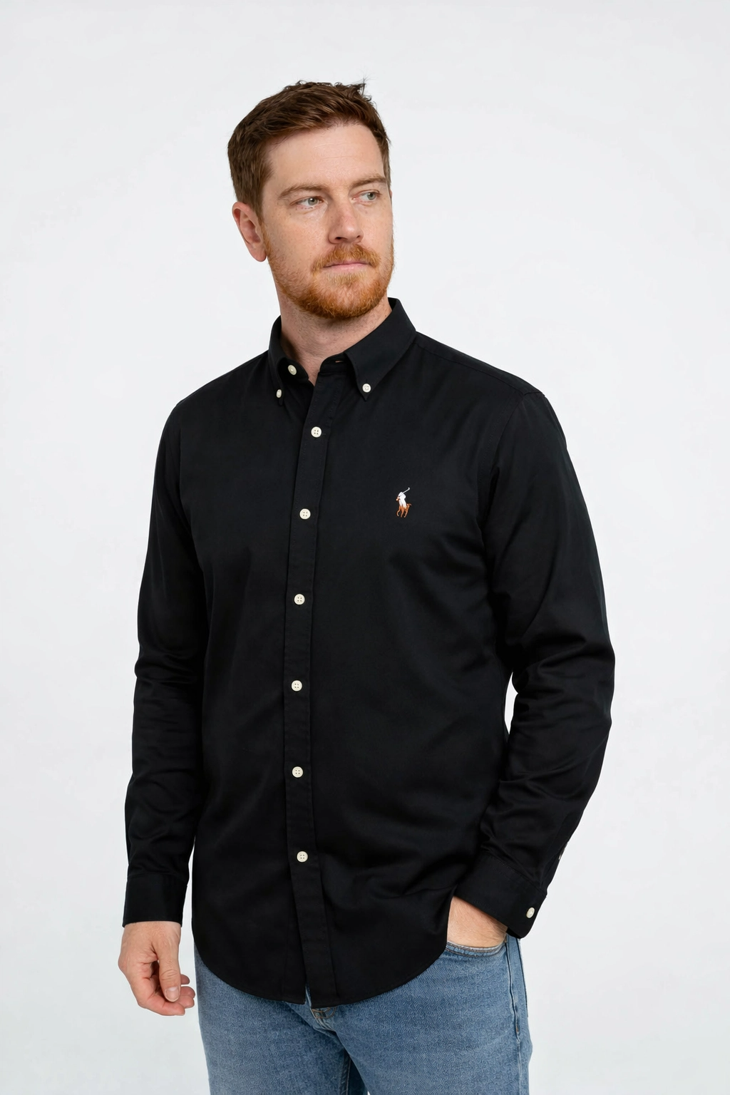 Camisa RL Custom Fit Manga Curta Poney Colorido