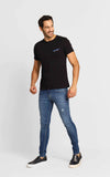 Camiseta Diesel Slim Logo Peito Preto - Sale